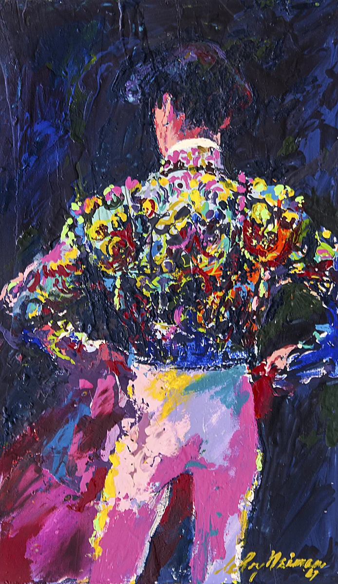 Leroy Neiman, Spanish Matador, Acrylic & enamel on board, 18.25 x 10.5 in, 1967