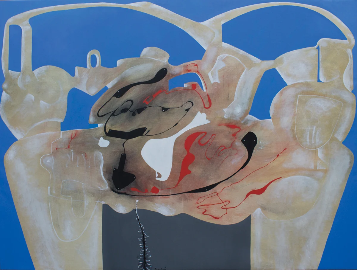 Hip - hip VII, oil on canvas, 59 x 78 in, 2016
