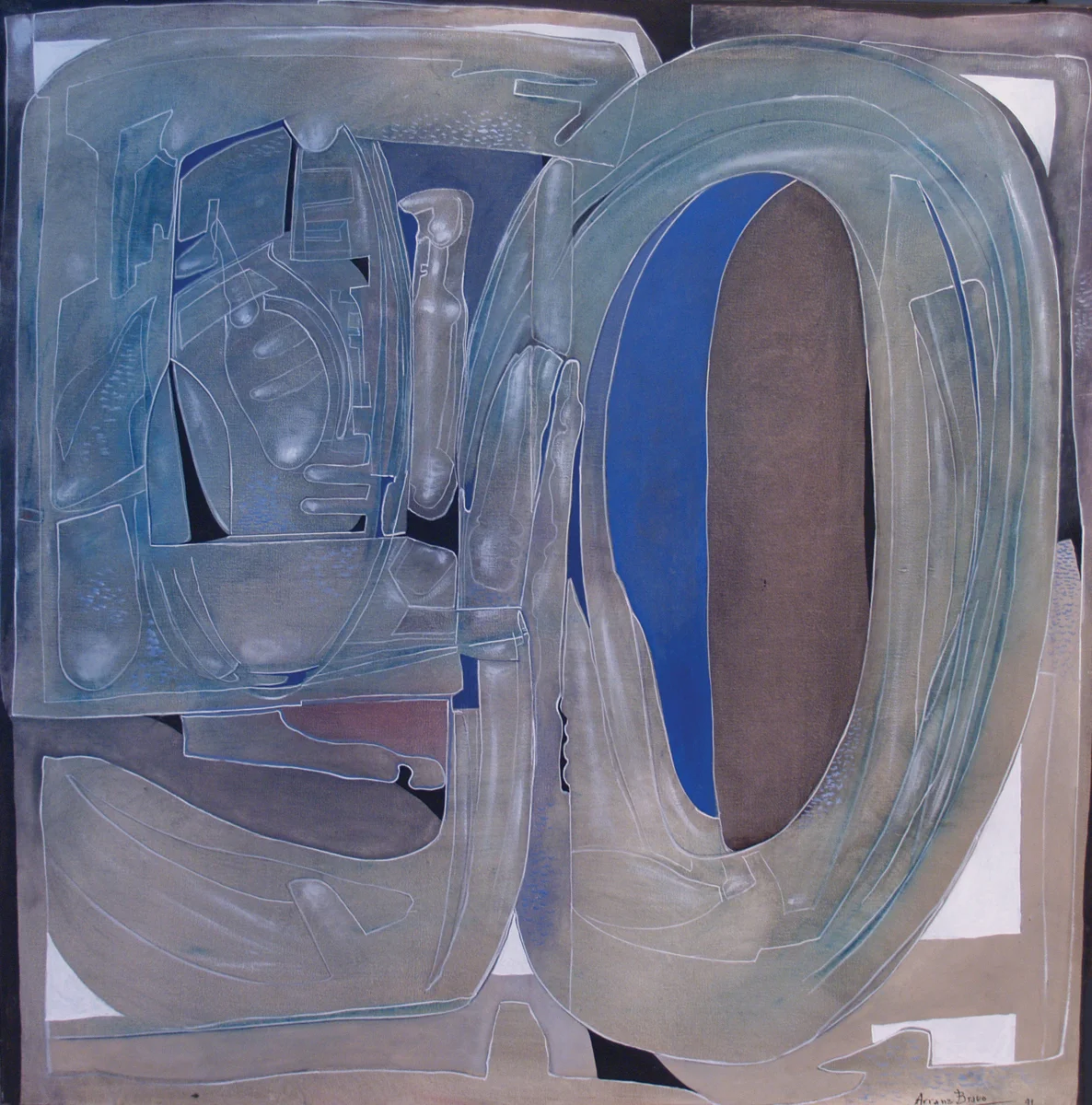 Sèrie 50 #46, oil on canvas, 39 x 39 in, 1991