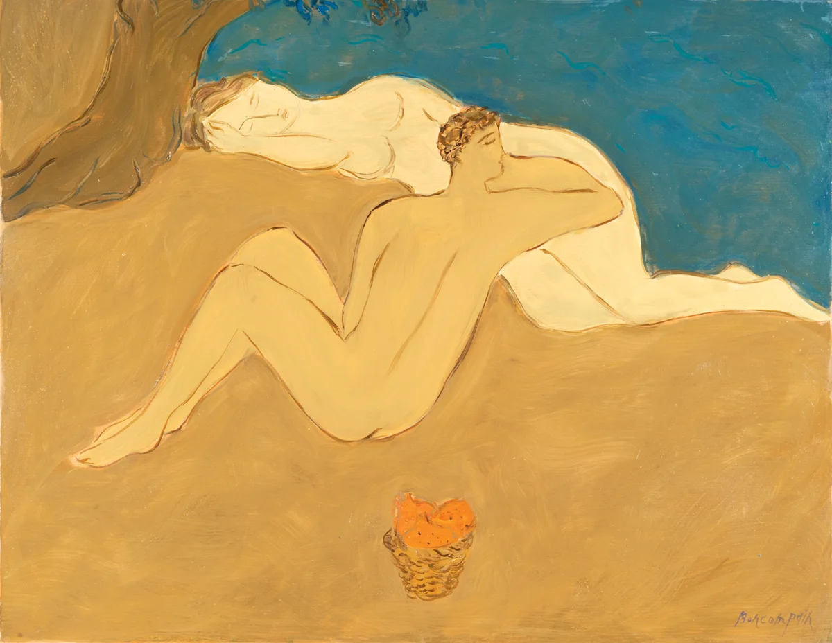 I rested in the shadow of the one I desire, Oil on paper on board, 20 x 25 in