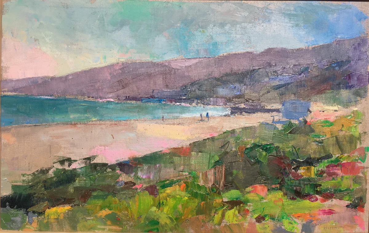 Santa Monica, Oil on Canvas, 12 x 19 in.