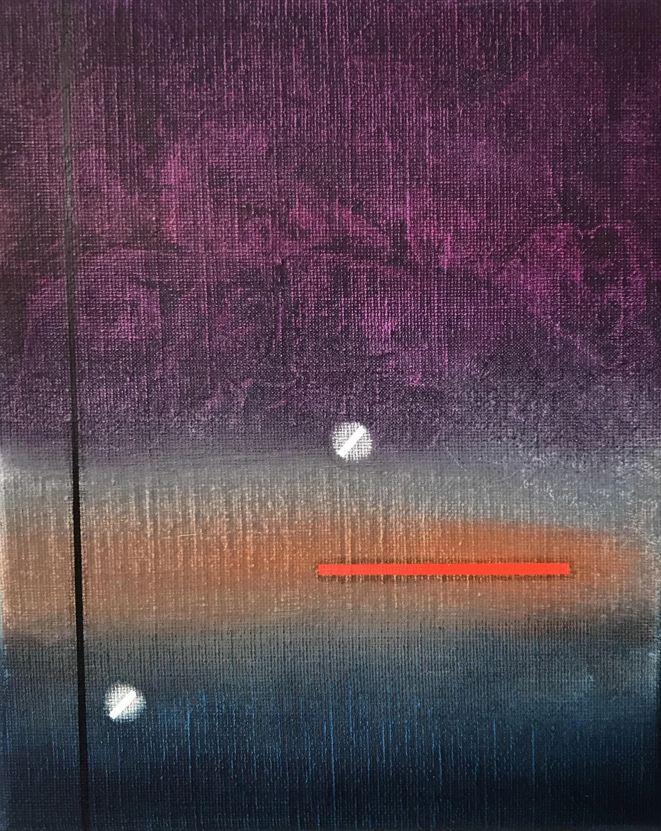 Strangers in the Night 2, Oil on canvas, 10.75 x 8.5 in. (28 x 22 cm), 2018