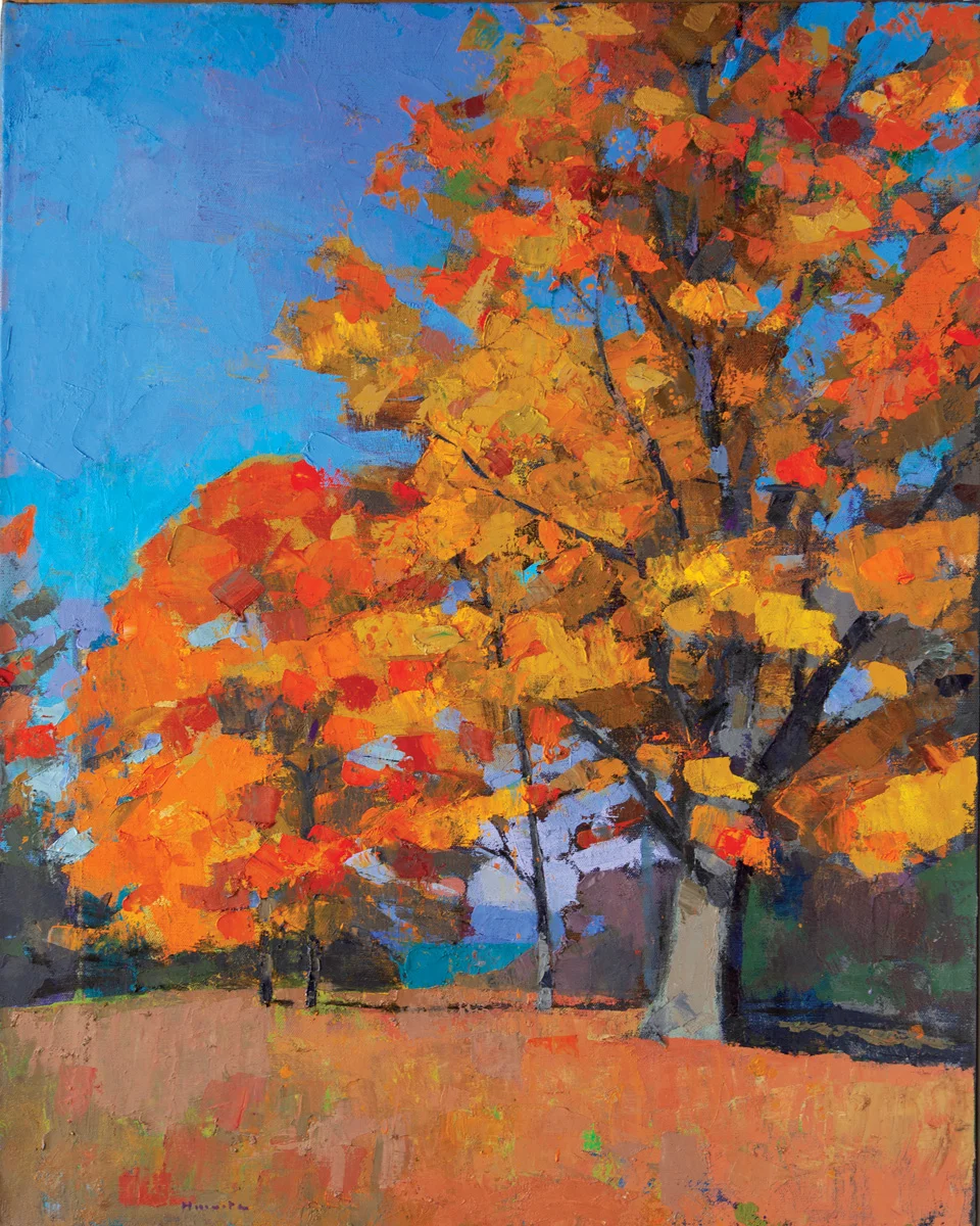 Autumn, oil on canvas, 39 x 31 in.