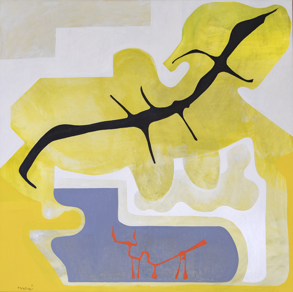 SOLD Happy Home I, oil on canvas, 51.25 x 51.25 in. (130 x 130 cm), 2017