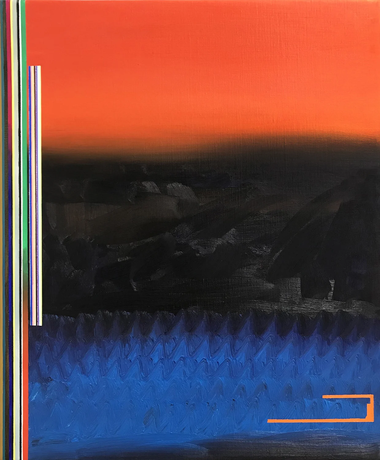 SOLD Miquel Gelabert: Paisatge de Juny 1, oil on canvas, 25.5 x 21.2 in., 2018