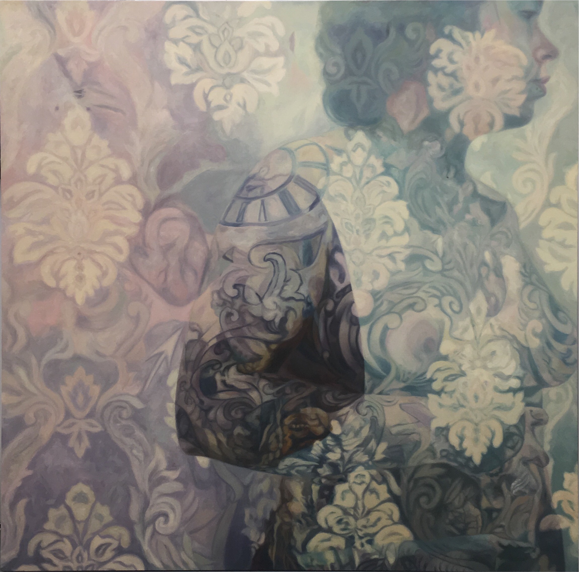 Sullivan Giles: A New Dream/An Old Dream, Oil on Canvas, 60x60 in., 2019