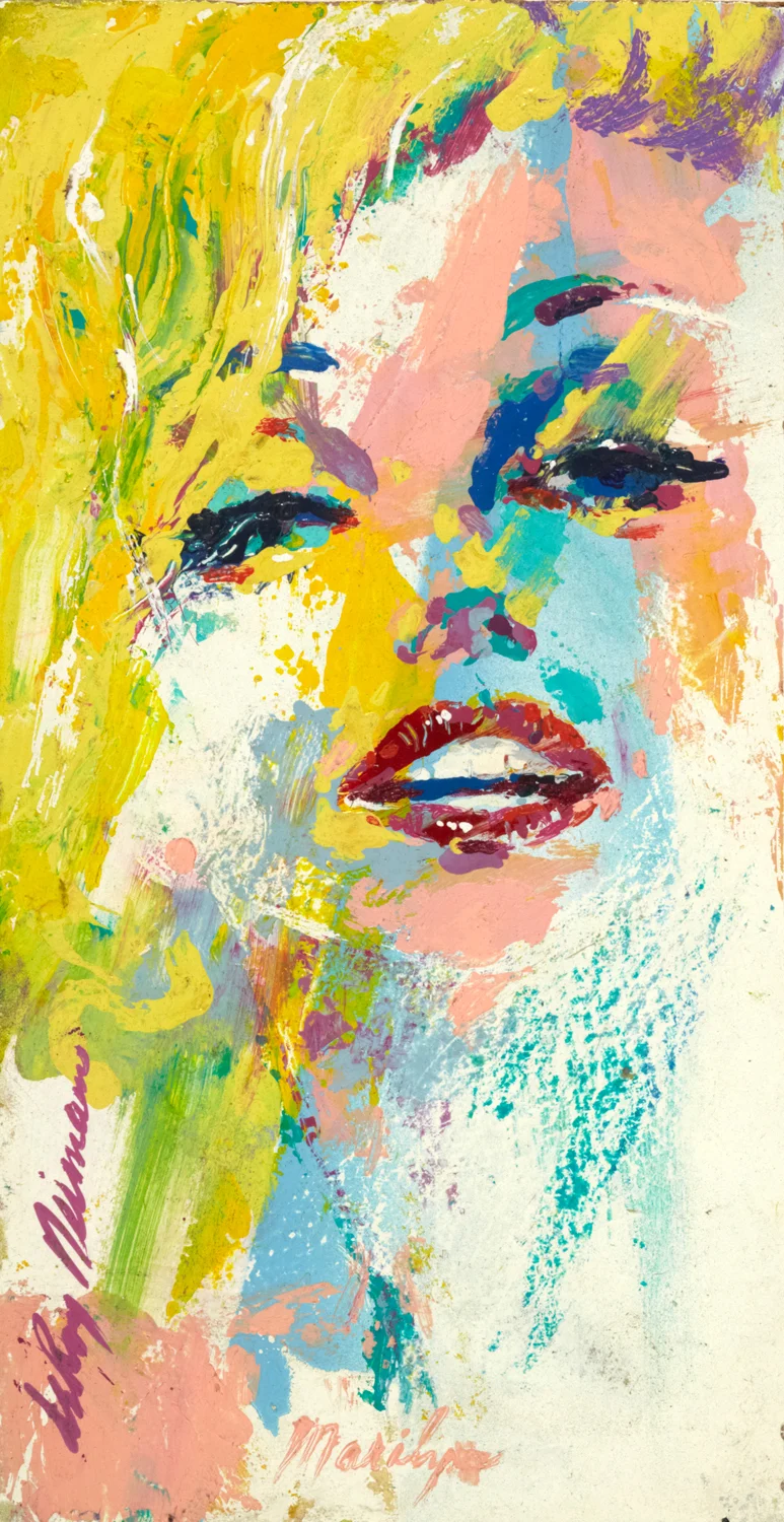 Marilyn acrylic and enamel on board 12 x 6.25 People