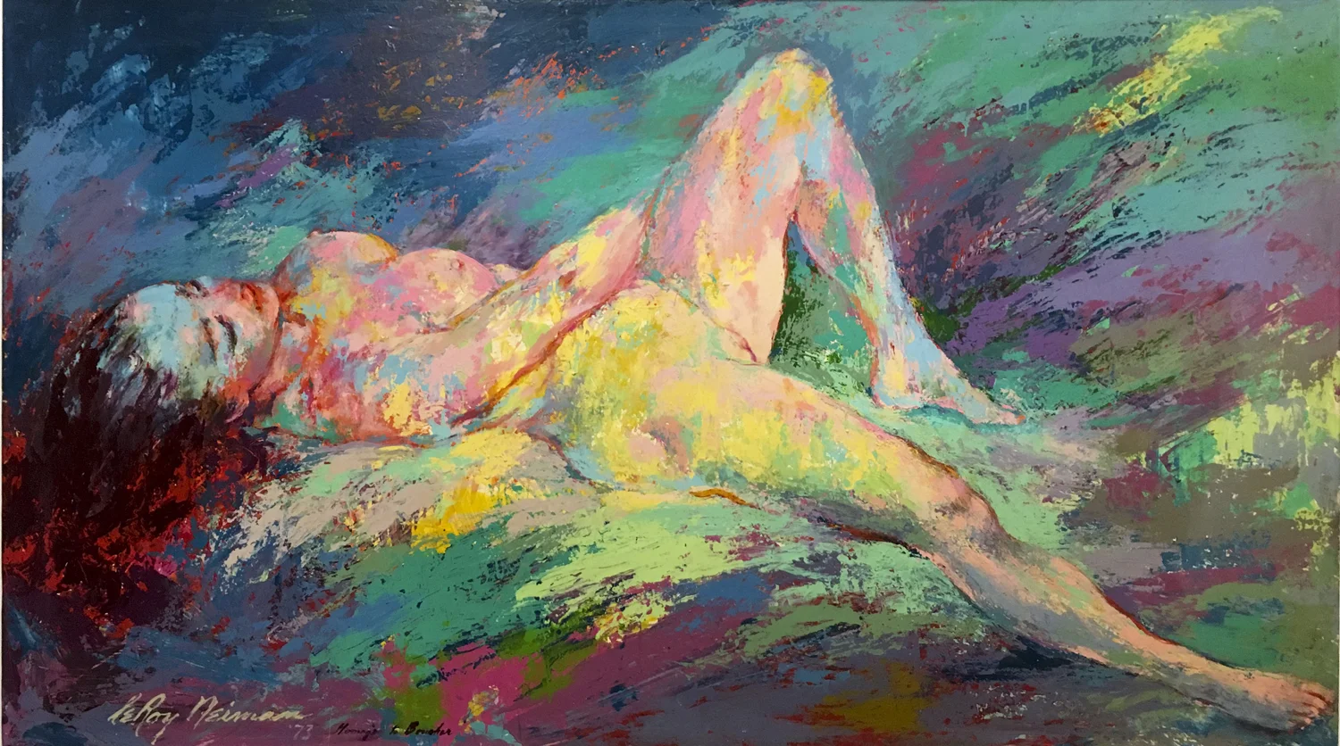 Homage to Boucher acrylic and enamel on board 48 x 84 1973 People
