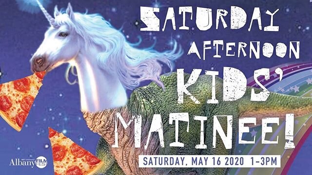 🚨 Saturday May 16! 🚨 The Kids&rsquo; Matinee is going online! 💻 Grab the fam and get some popcorn ready for a virtual FilmFest you&rsquo;ll want to stay home for. Register now for the best seat in the house (your couch 😉). Link in bio. 🍿 
And ke