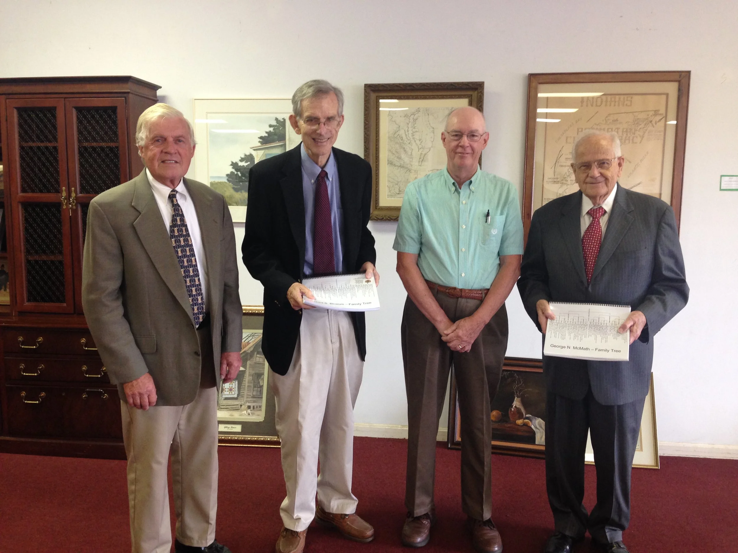 Photo attached:&nbsp; Left to right:&nbsp; Fitz Godwin, Chairman of ESPL Foundation Capital Campaign’s first phase, Honorable Bob Bloxom, M.K. “Moody” Miles, and Honorable George McMath, and are pictured.&nbsp; Miles presented Bloxom and McMath with…