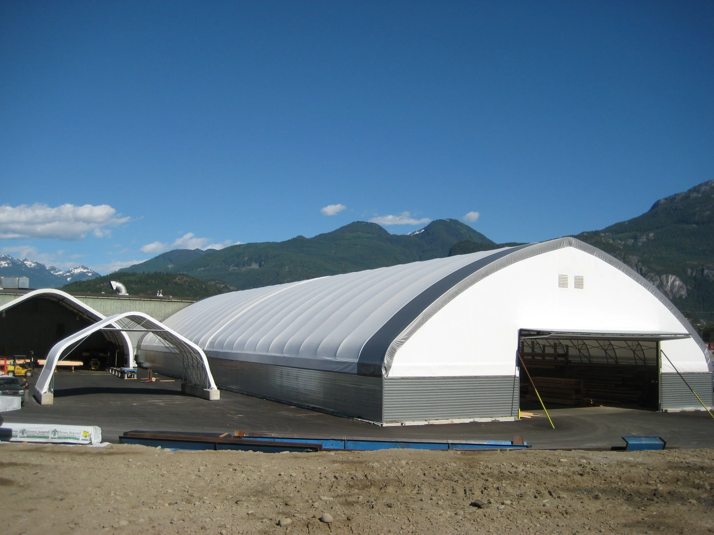 Outdoor Fabric Structure on sunny day