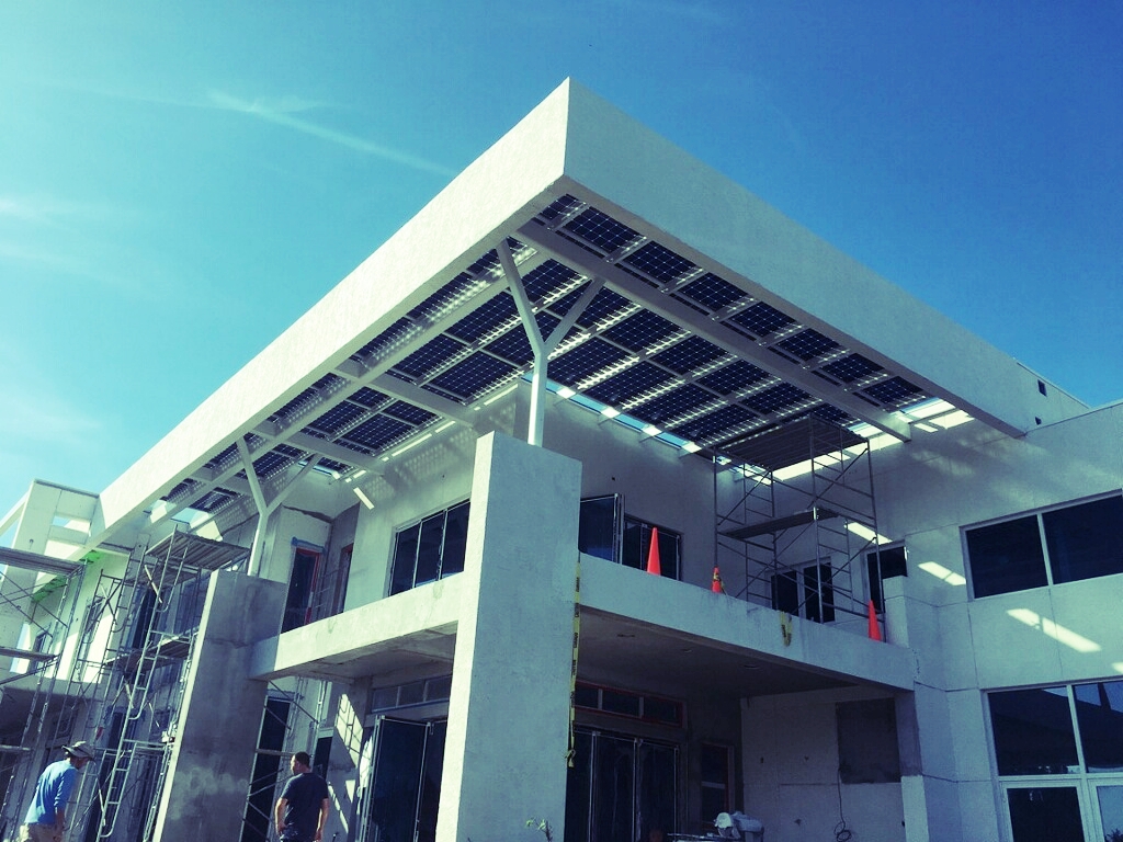 New Construction Solar Awnings