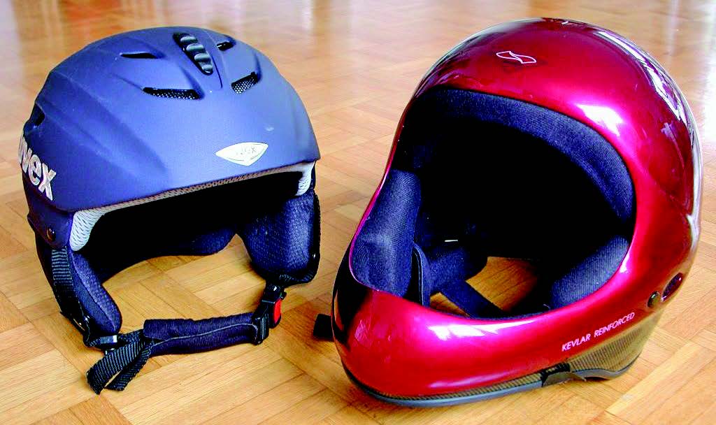 Make sure you have helmets that fit you properly.