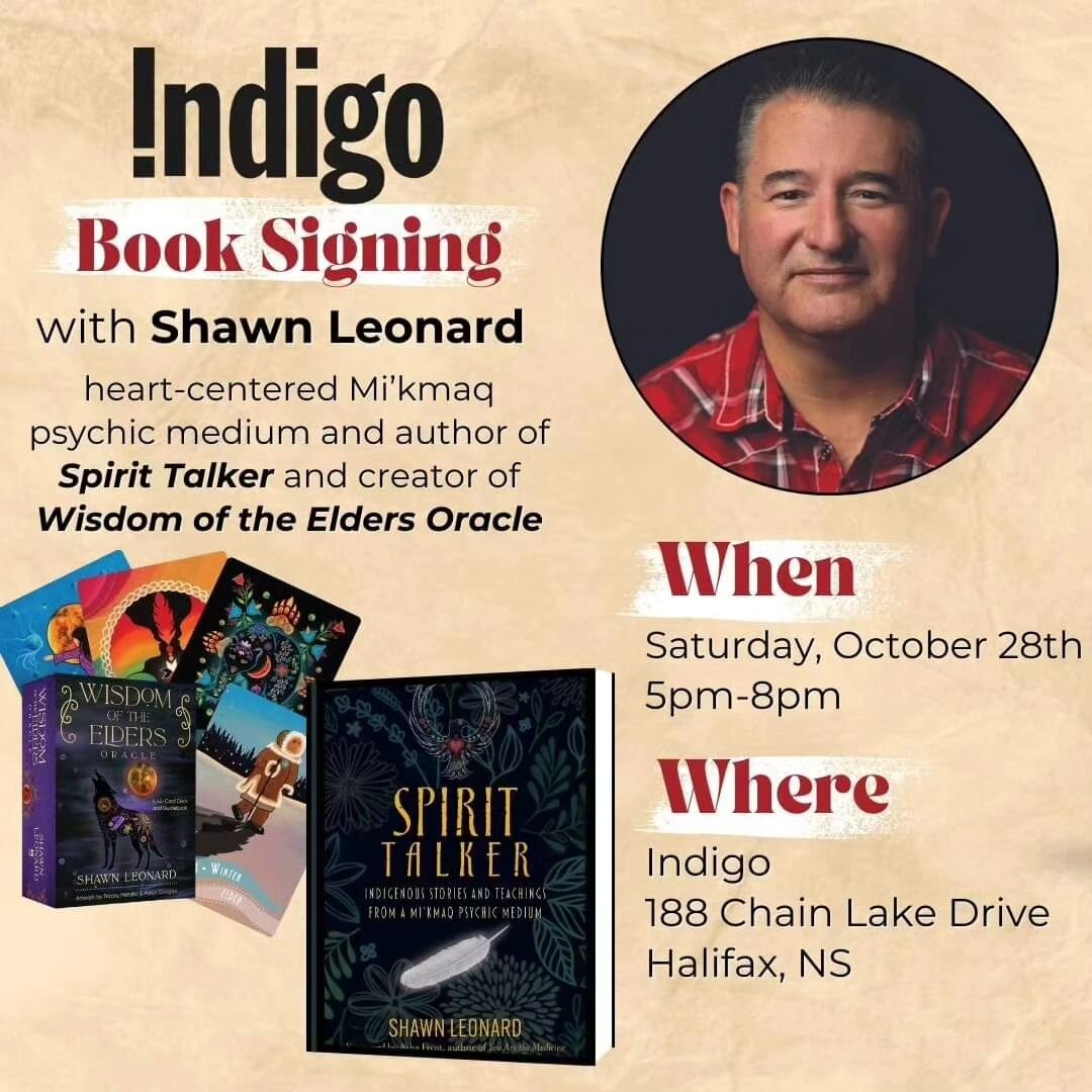 Join me Saturday Oct 28th @ Indigo Bayers lake 5:00pm-8:00pm for my next book signing and Oracle Cards 🙏❤️