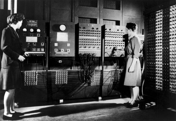 The ENIAC - the very first (legit) computer.
