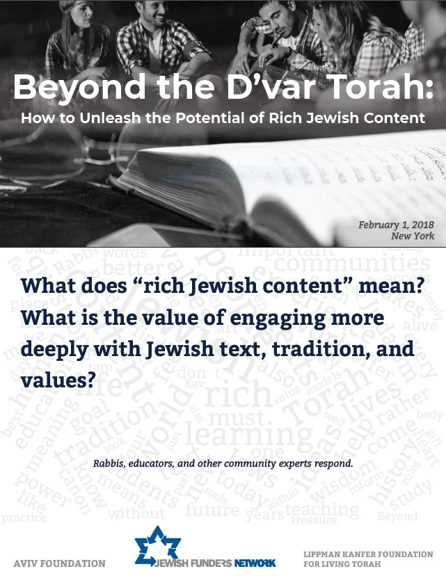 Rich Jewish Content: Releasing Divine Power, Transforming Lives