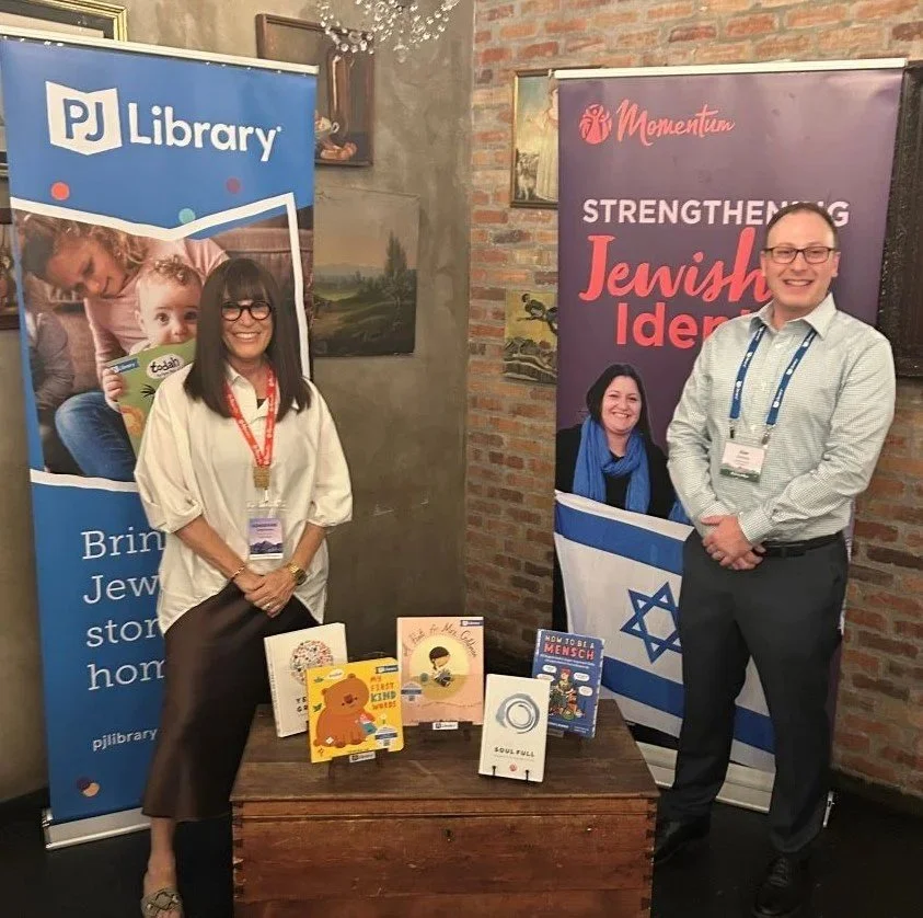 Momentum Director of Experience & Engagement Adrienne Gold Davis & PJ Library Executive Director Alex Zablotsky