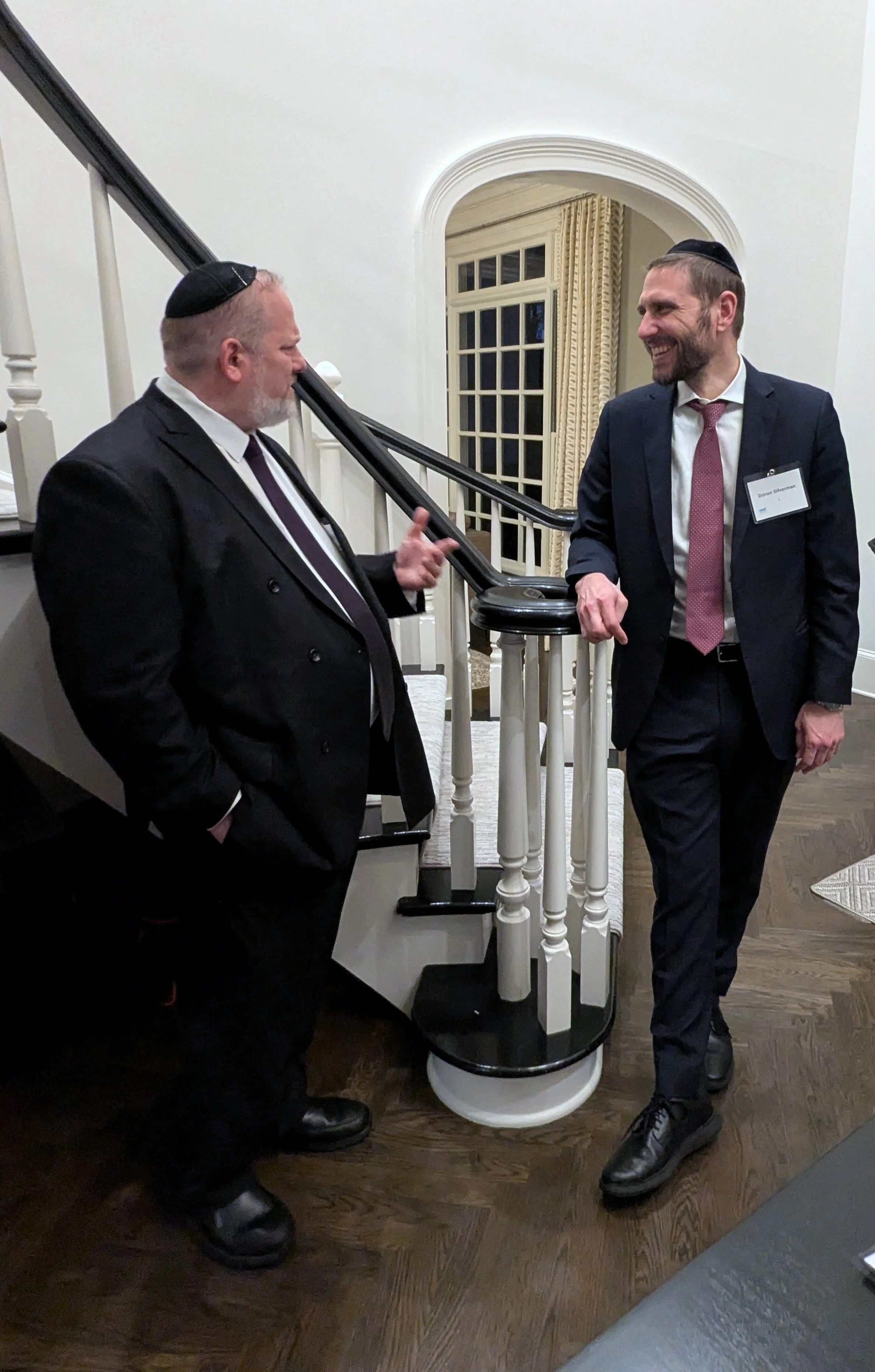 JEIC Founding Director Rabbi Shmuel Feld and Temima High School Board Chair Doron Silverman