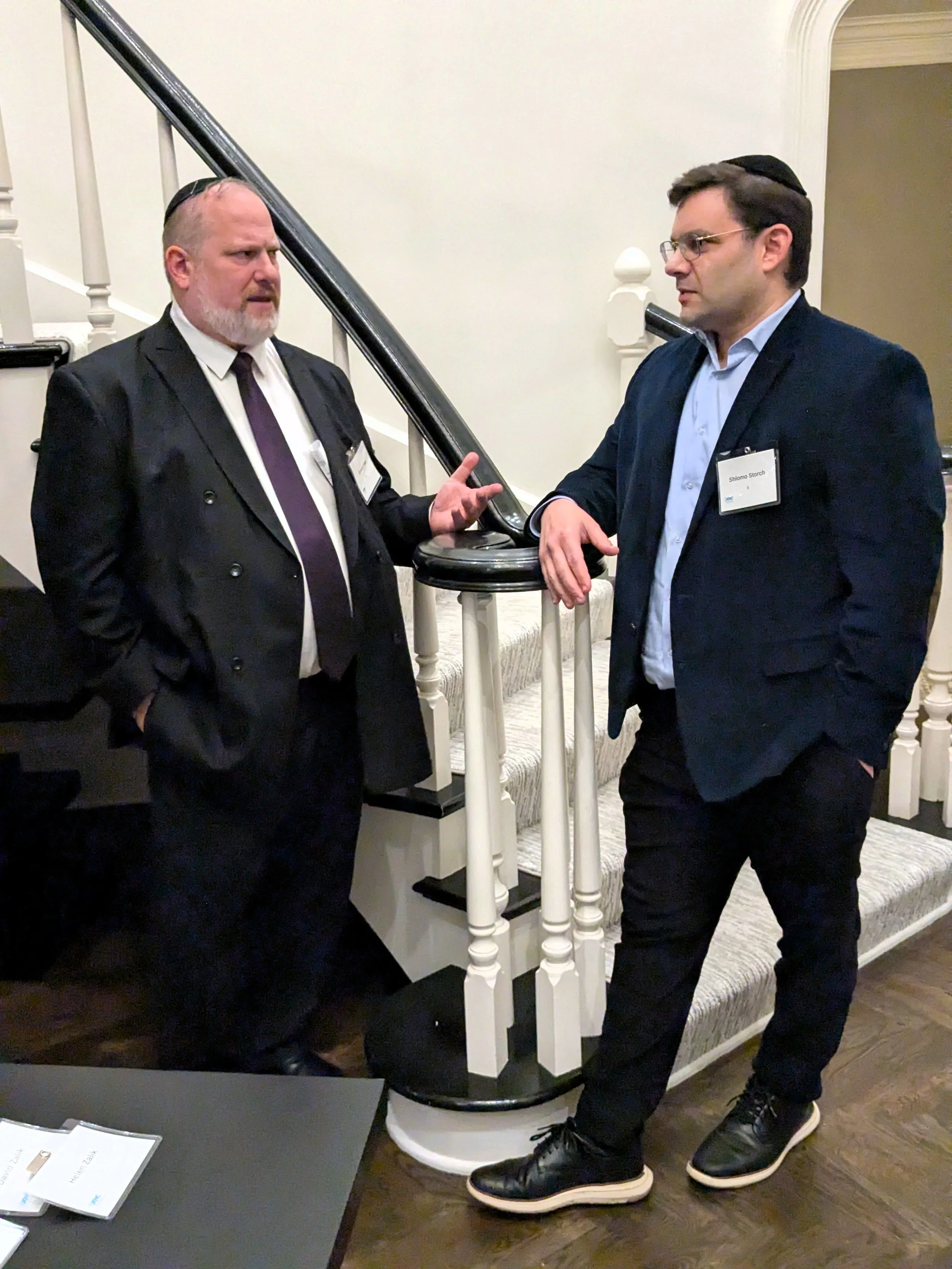 Rabbi Feld and Torah Day School Board Chair Shlomo Storch