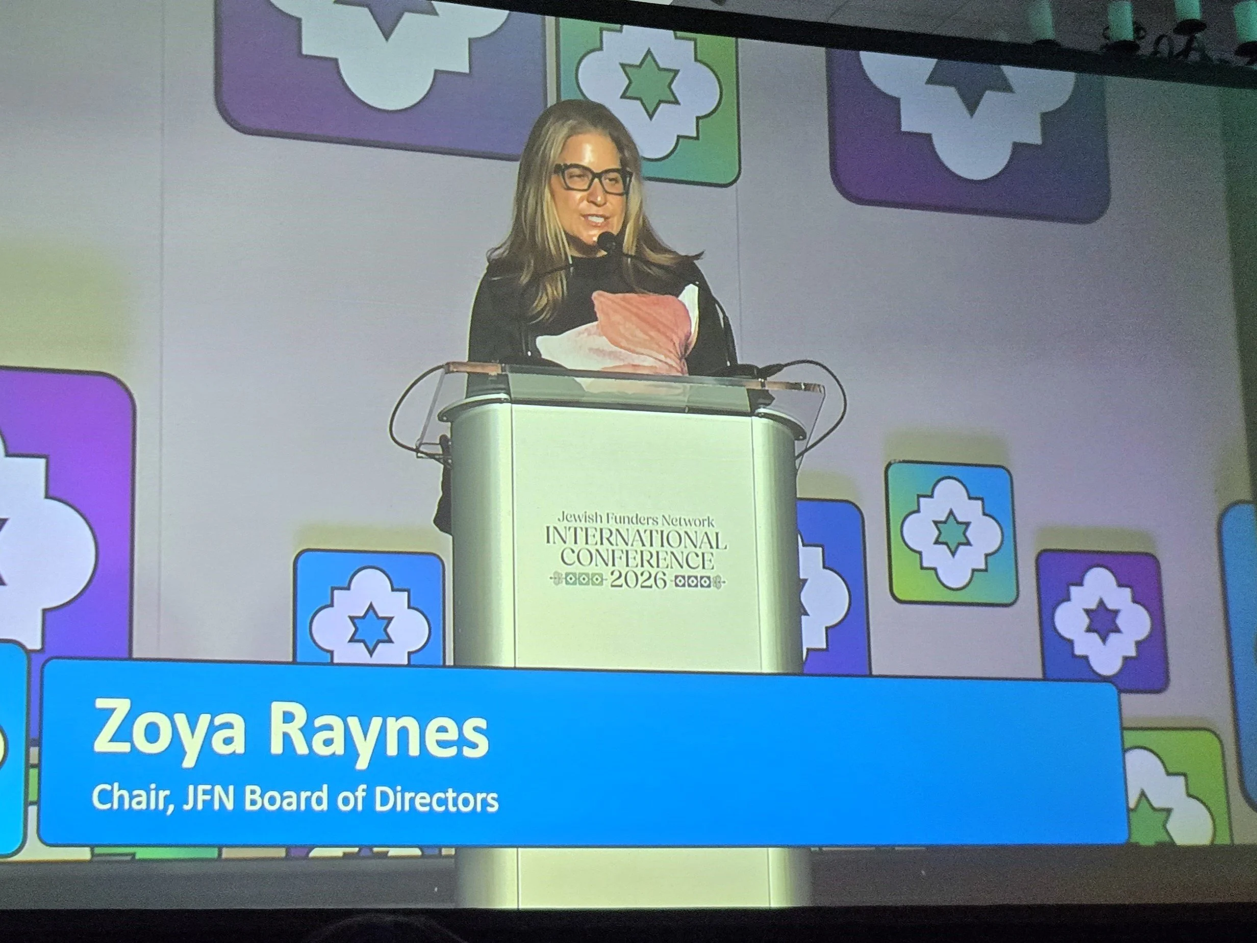 JFN Board Chair Zoya Raynes charges funders to act boldly