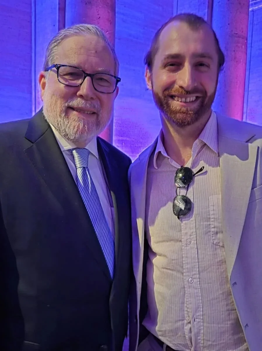 Olami President Rabbi Raphael Butler with Naftali Ejdelman