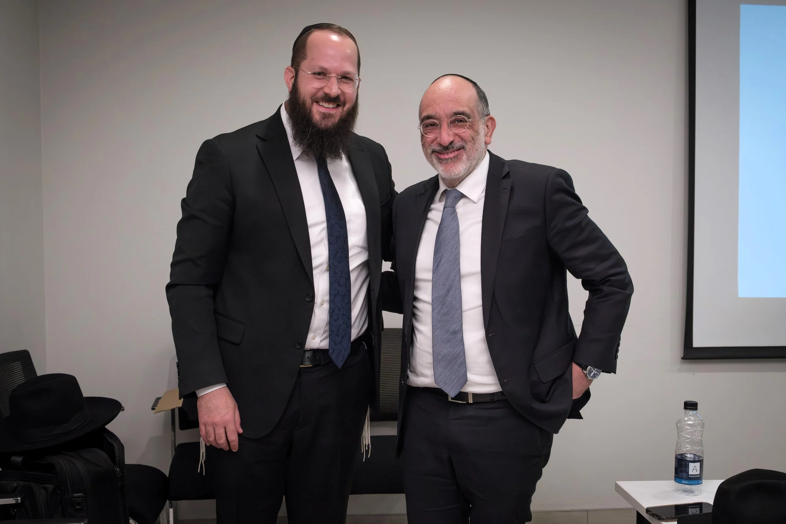 Rabbi Lessin and Rabbi Dr. Warren Goldstein