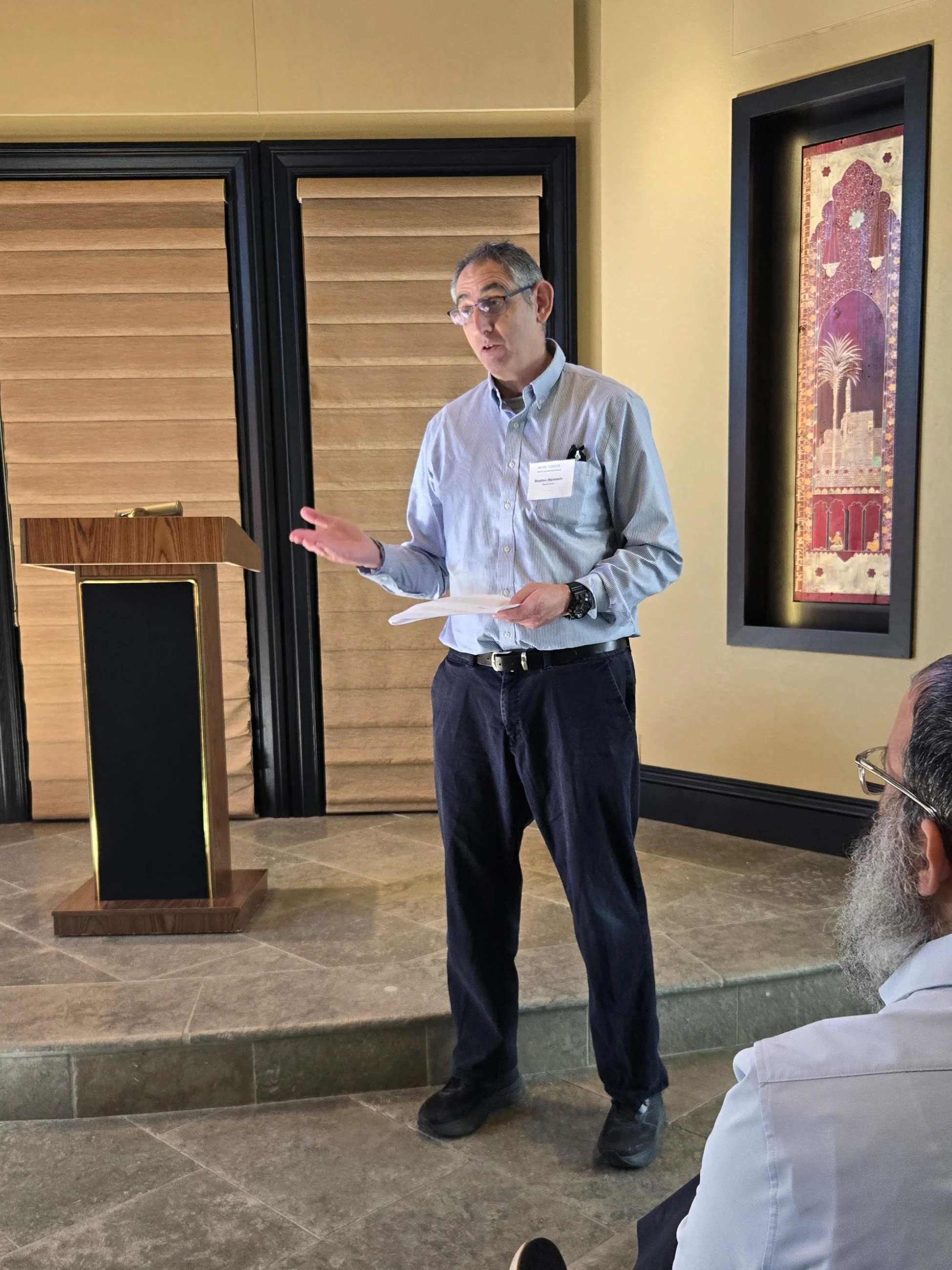 Maalot Collab Project Manager Stephen Markowitz opens Ingathering program