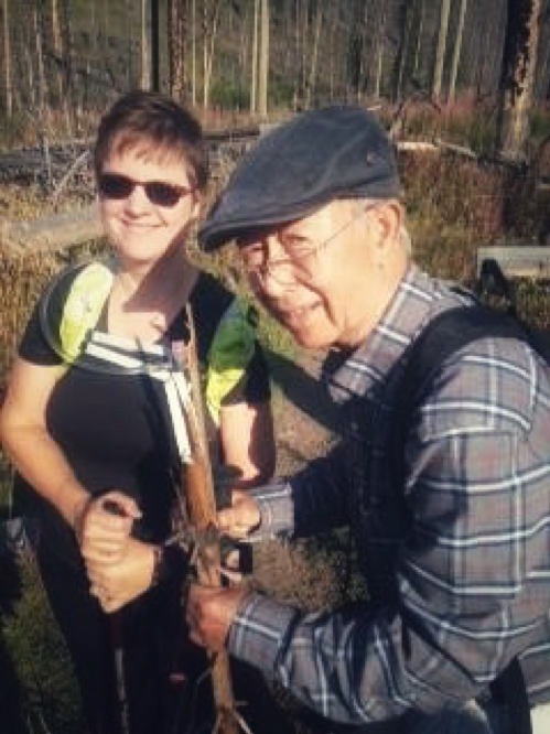 Here I am hiking with my friend Richard who keeps going despite Parkinson disease.