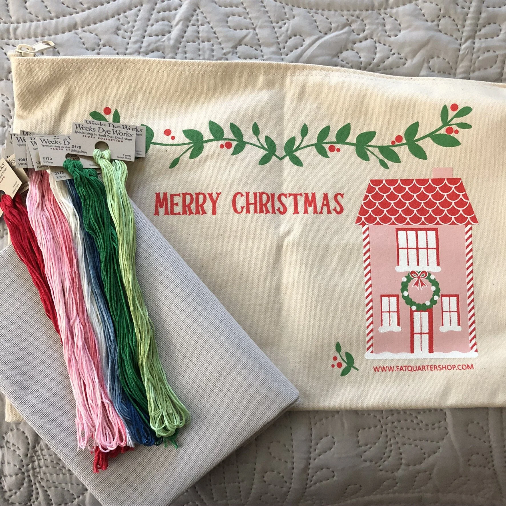 Mistletoe Lane Stitch Along Week 1