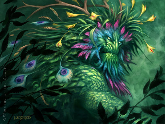 Walker of the Grove (Green Man) - By Todd Lockwood ( toddlockwood.com )