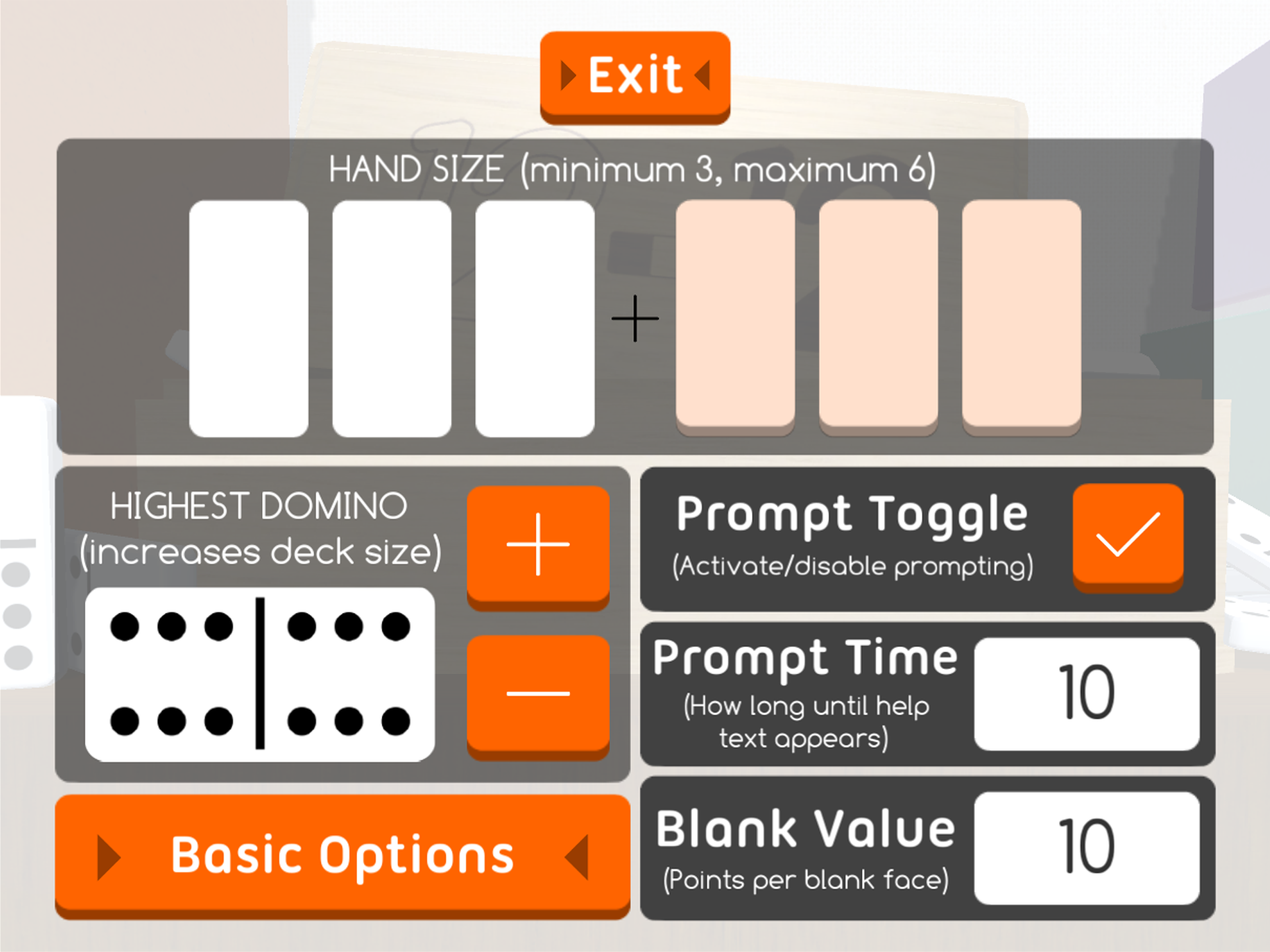 Figure 7.3 - Advanced Options