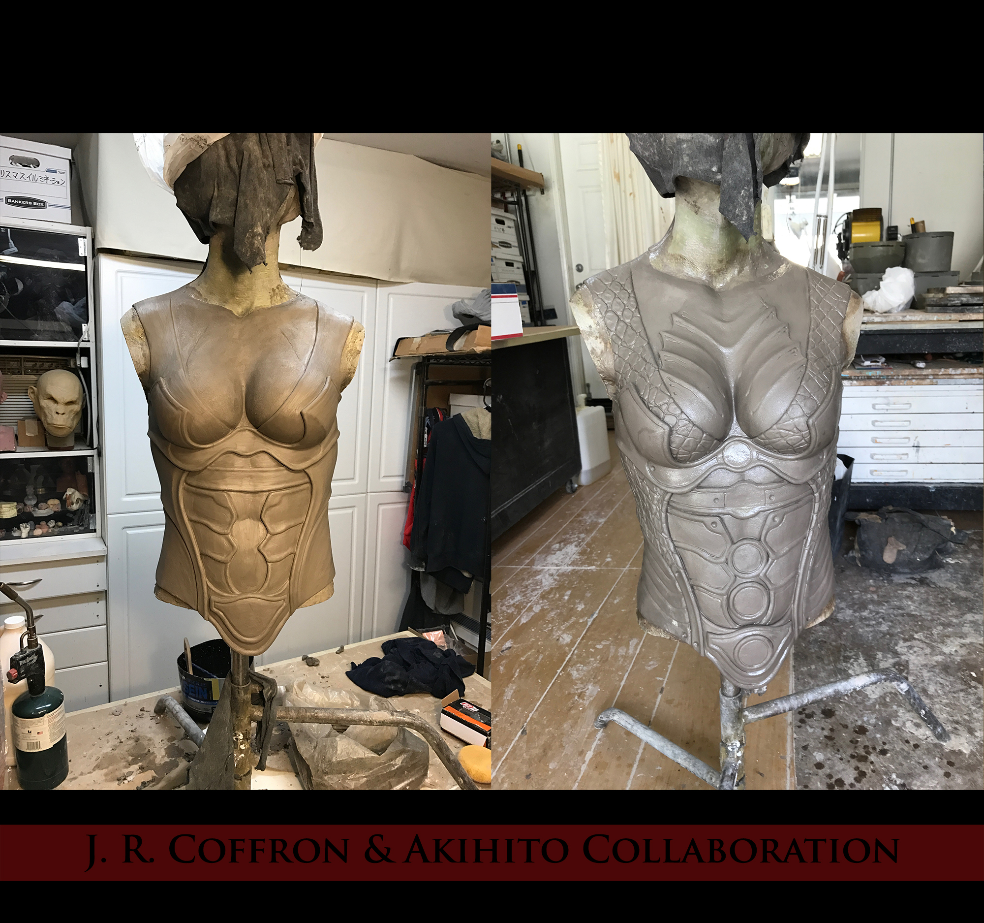 Akihito's fine tuning of the midsection and armor of Tsillah.