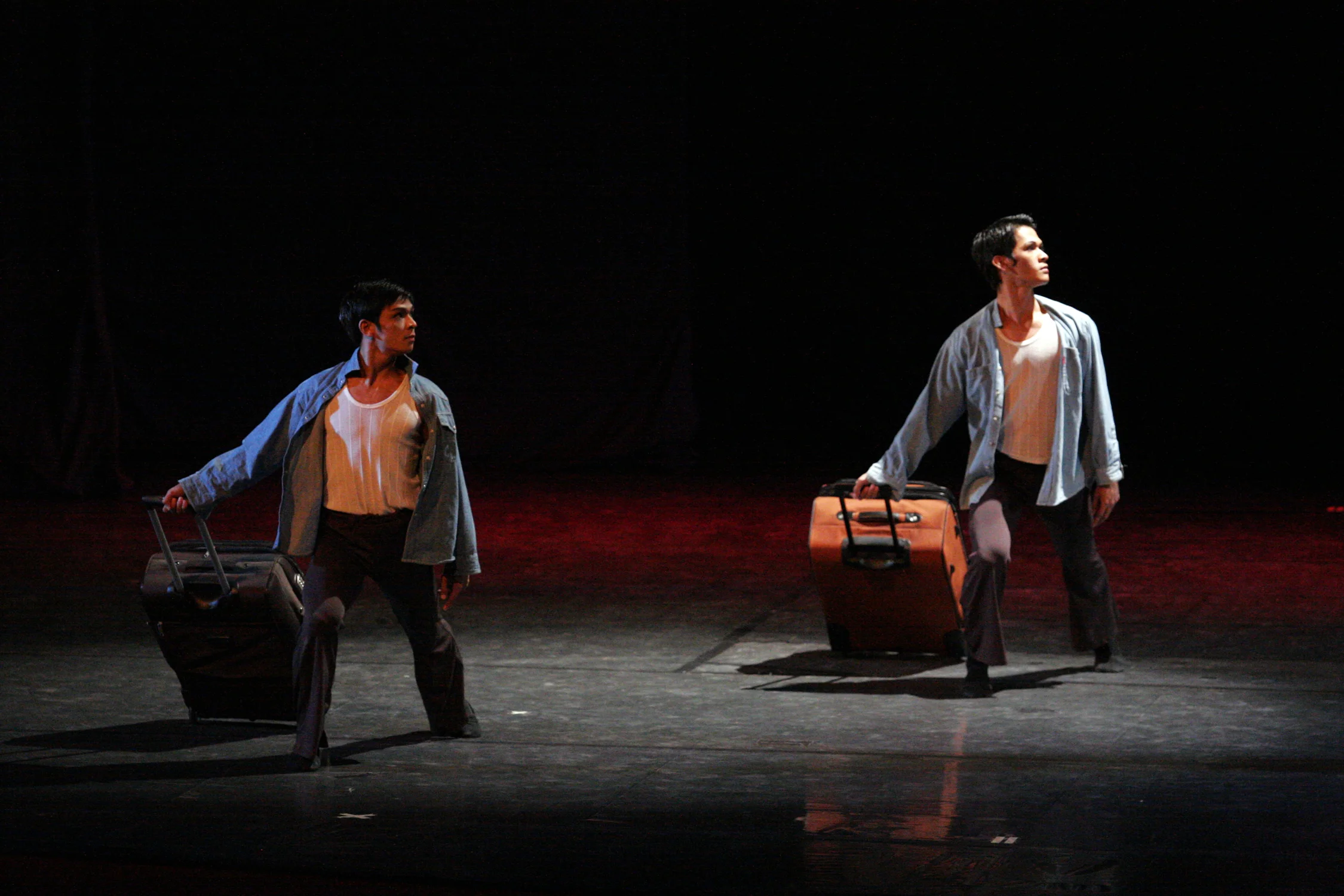 Gerardo Francisco and Rudy De Dios danced OFW for a choreography competition in 2009 where it won the grand prize. Photo by Ocs Alvarez
