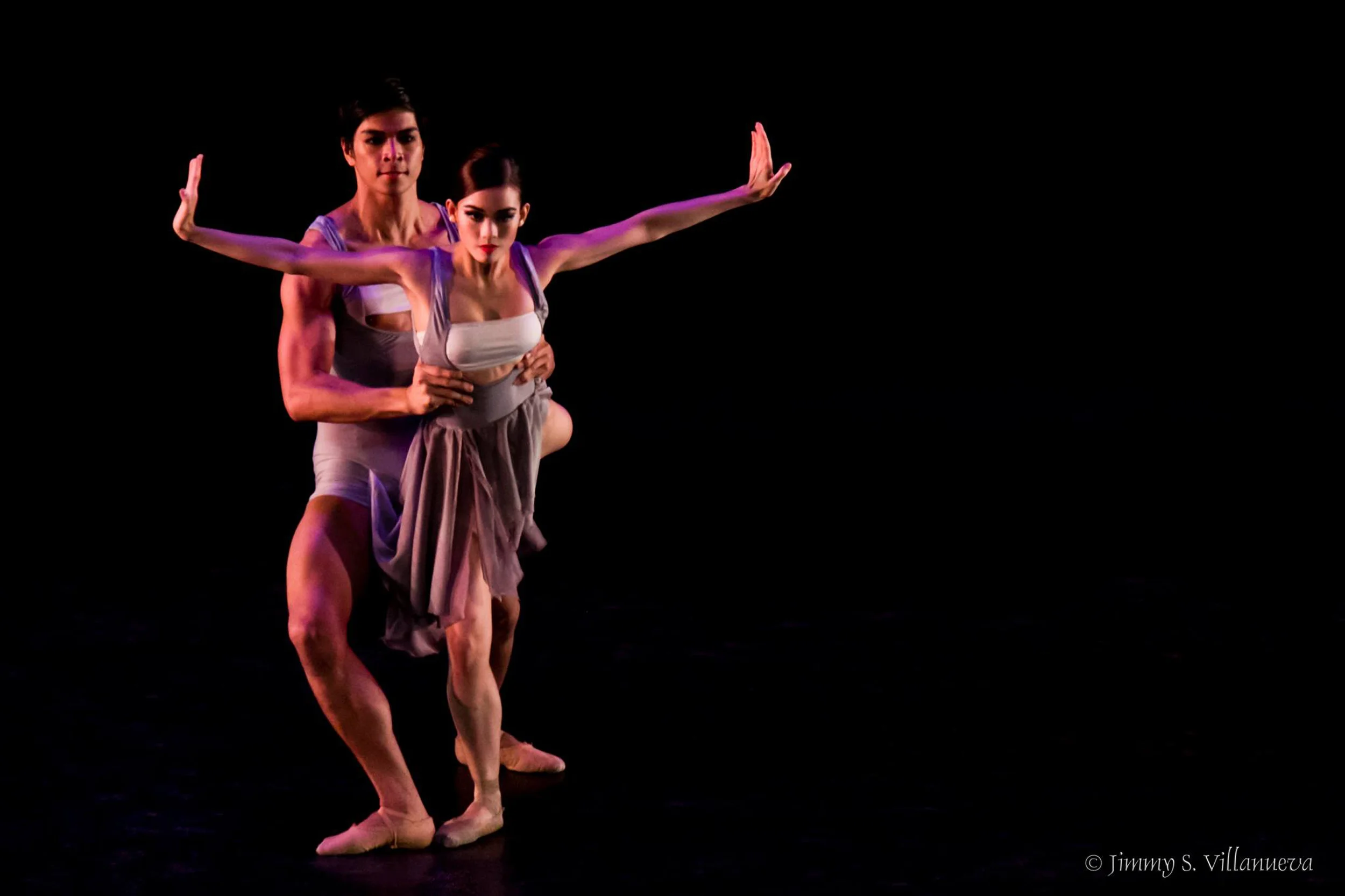 Mark and Joan collaborate on another contemporary piece, M.A.Z.N. Photo by Jimmy Villanueva