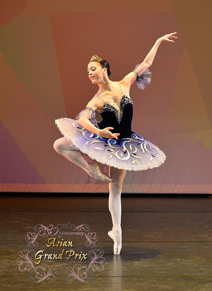 Katherine Barkman enters competitions with the mindset that she is there to give the audience the highest quality art she can produce. Photo courtesy of Asian Grand Prix