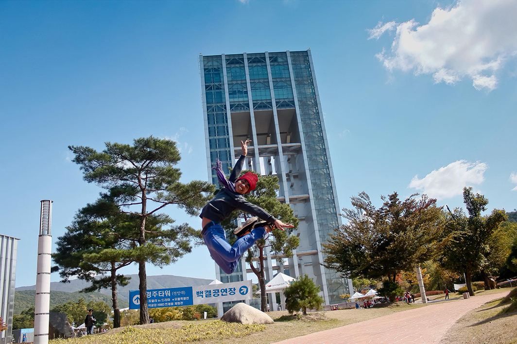 Showing he's got the moves in Gyeongju, South Korea where Ballet Manila participated in the 2015 Silk Road Cultural Festival. Photo by Gerardo Francisco