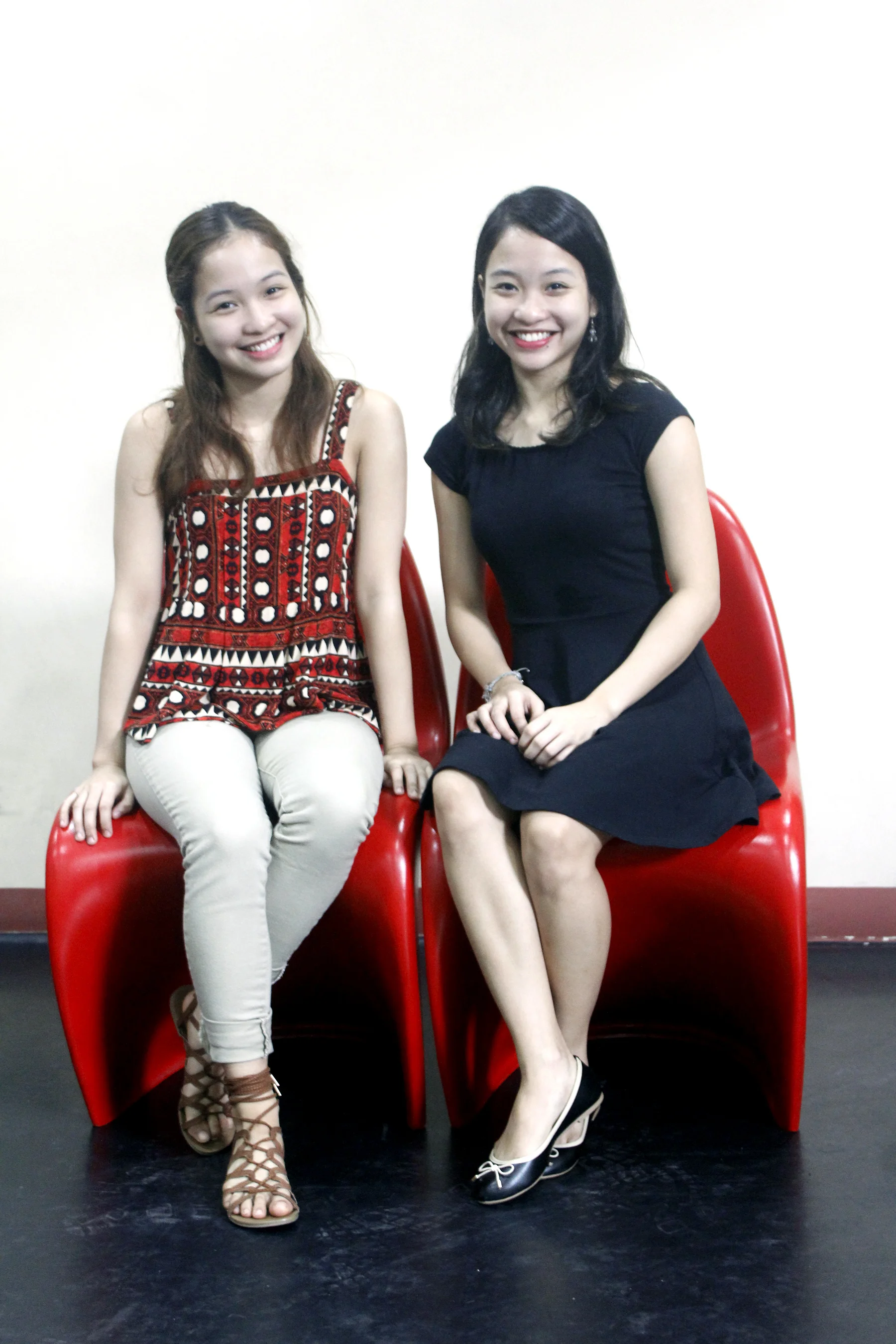 Two of a kind: Pearl and Pia in one of BM's rehearsal studios. Photo by Jimmy Villanueva