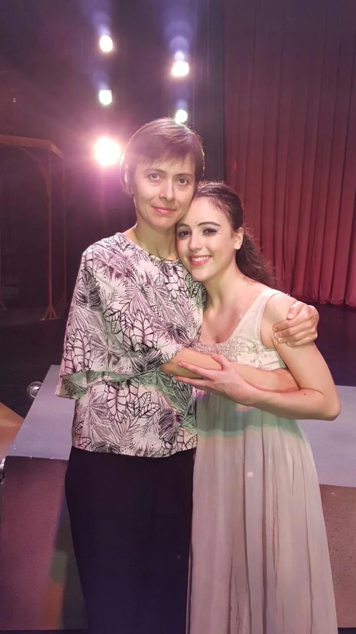 Nadia Pavlenko, Katherine’s Russian coach in the United States, came to the Philippines to watch her debut in Romeo and Juliet in 2015. Photo from Katherine Barkman’s Facebook page