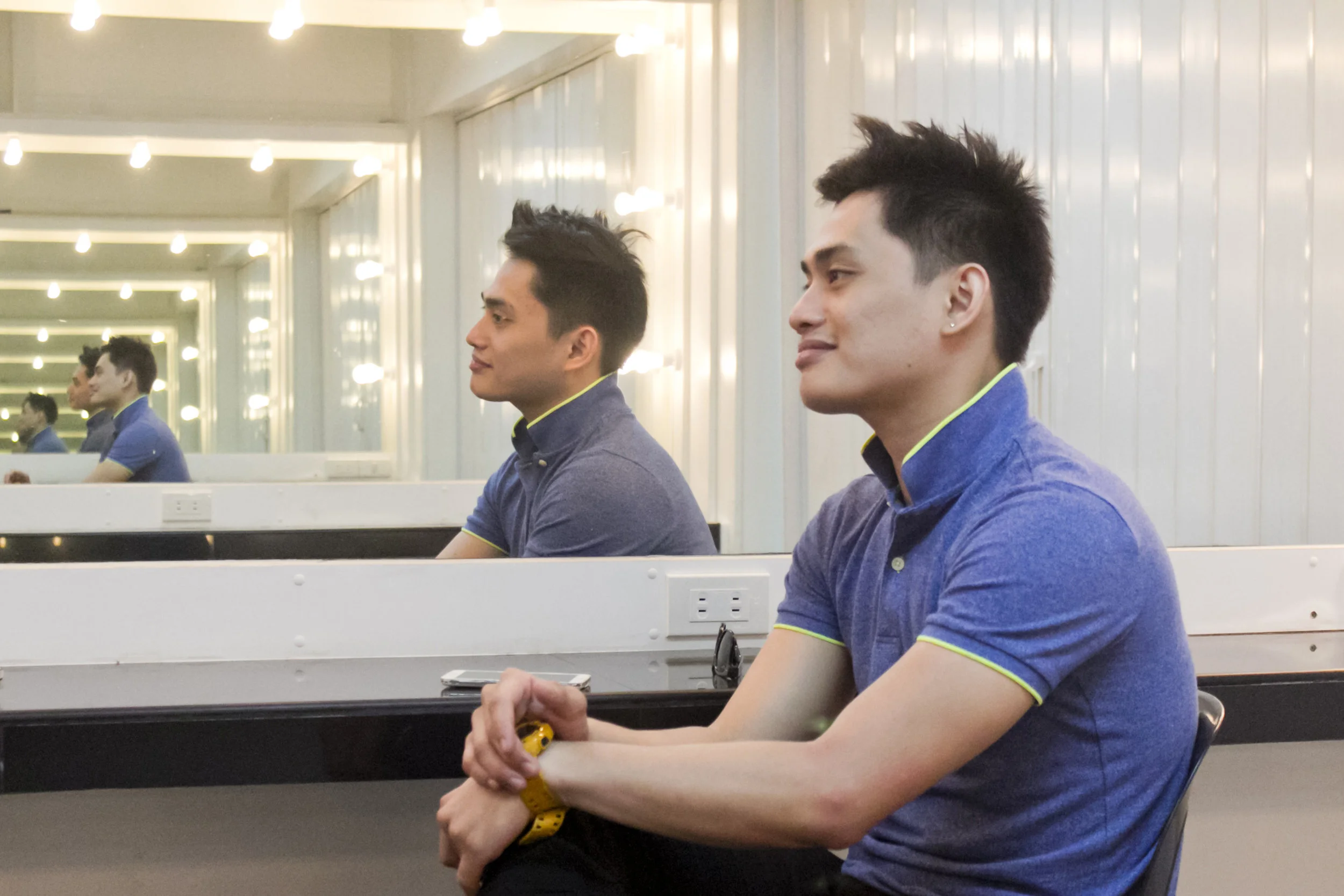 At the Ballet Manila dressing room in Aliw Theater, Alfren reflects, “In ballet, you learn not just about dance but about life.” Photo by Jimmy Villanueva