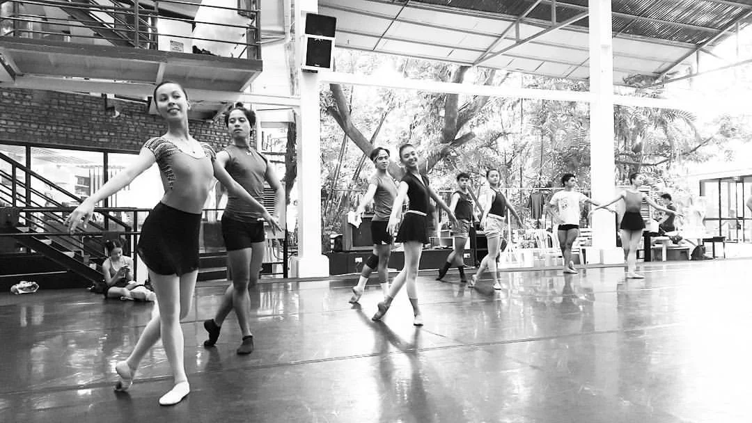 Ballet Manila is now like a second home to Czarina (leftmost). She admits to feeling intimidated when she first came to the BM studio as she says all the dancers there were so good. Photo by Joan Emery Sia
