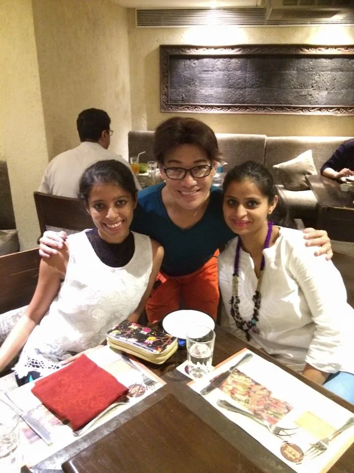 Ballet Manila co-artistic director Osias Barroso with Rhythmus Happy Feet school founders Deepika Ravindran (left) and Swara Patel during his visit to Mumbai in 2016