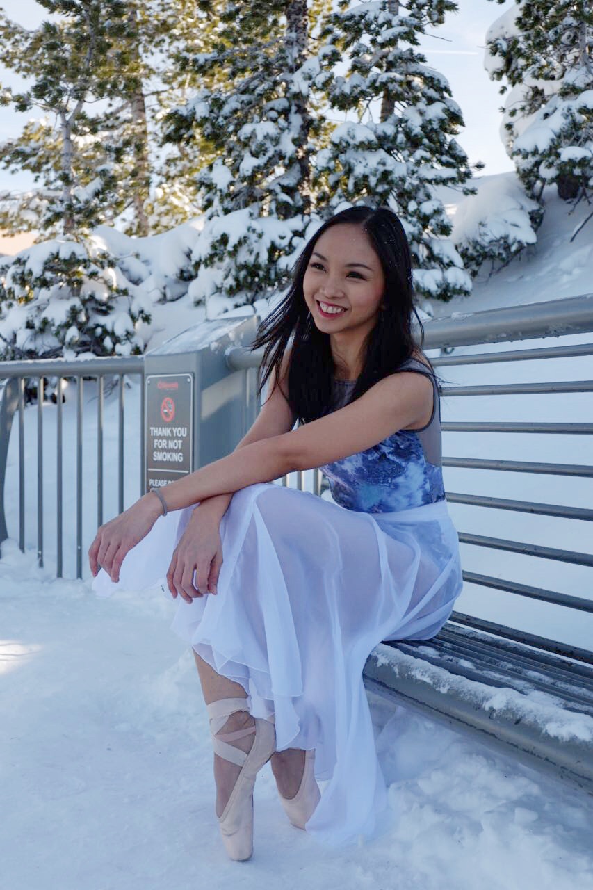  Braving the cold for a ballet photo in the snow! 