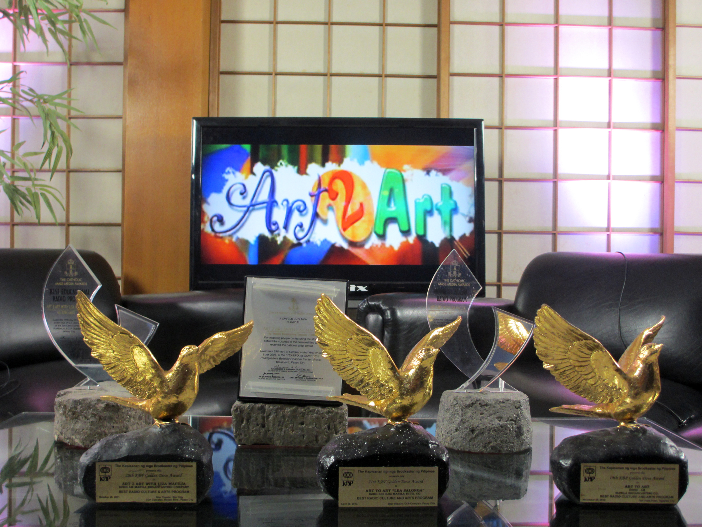  Since its initial broadcast in 2007,  Art 2 Art  has won several awards for its art advocacy. 