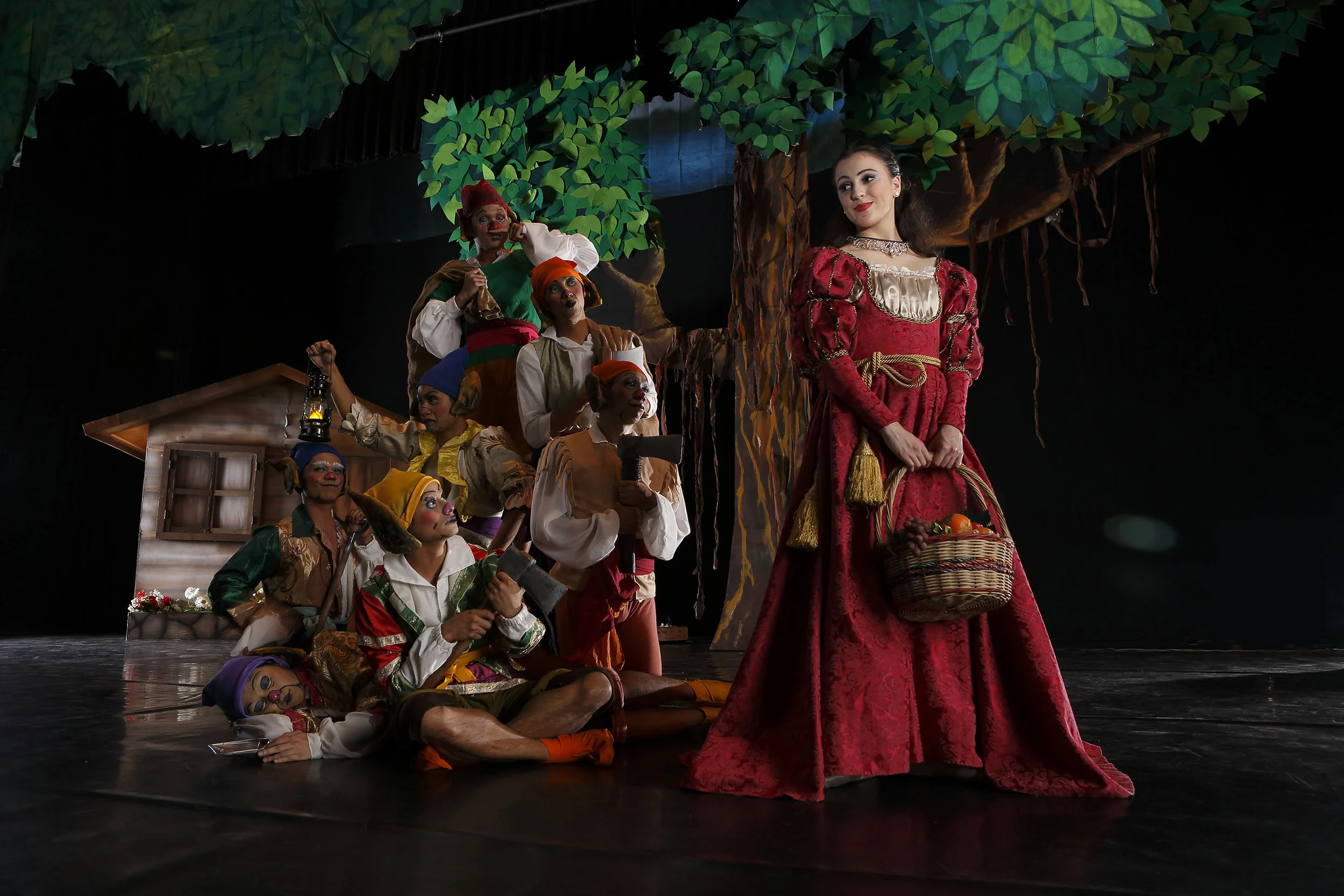 Snow White (Katherine Barkman) finds new friends in the forest in the ballet interpretation of Snow White .