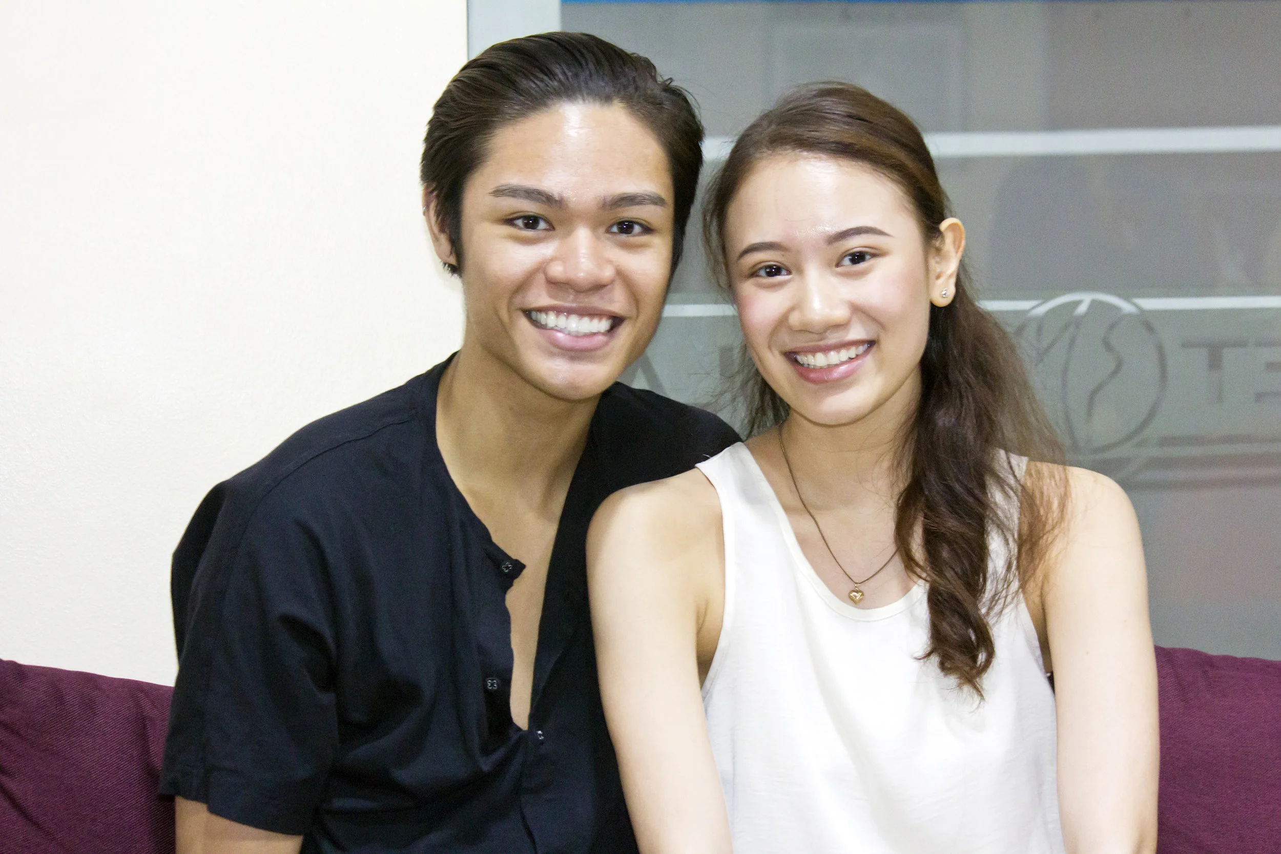 Godwin Merano and Abigail Oliveiro enjoy a friendship forged in ballet. Photo by Jimmy Villanueva
