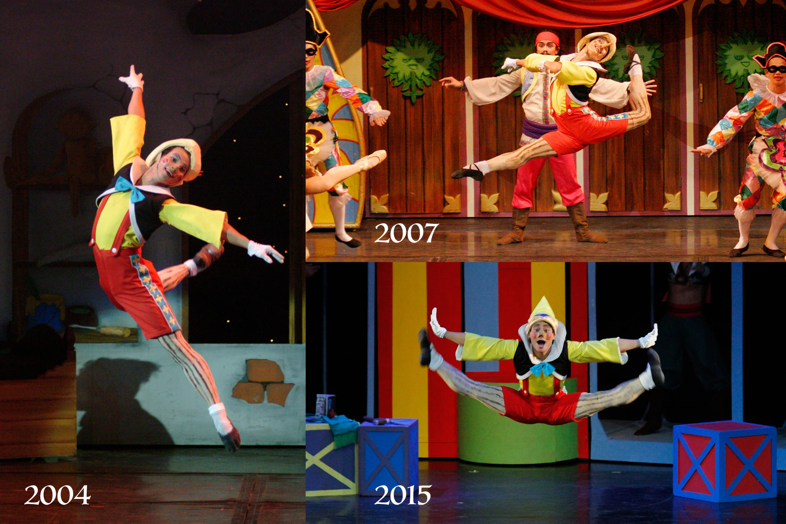 When Alvin was given the lead role in Pinocchio in 2002, he researched and rehearsed so he could portray it accurately. Since then, he has danced as the puppet-turned-boy numerous times.