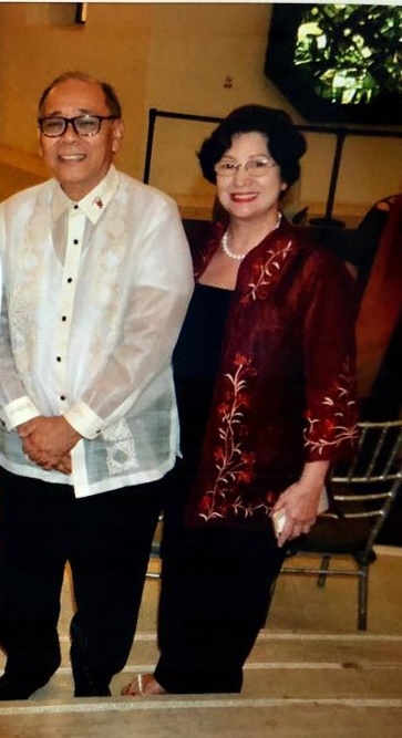    Undersecretary Ernesto C. Abella with Sylvia Lichauco, managing director of Project Ballet Futures, Ballet Manila’s scholarship program       