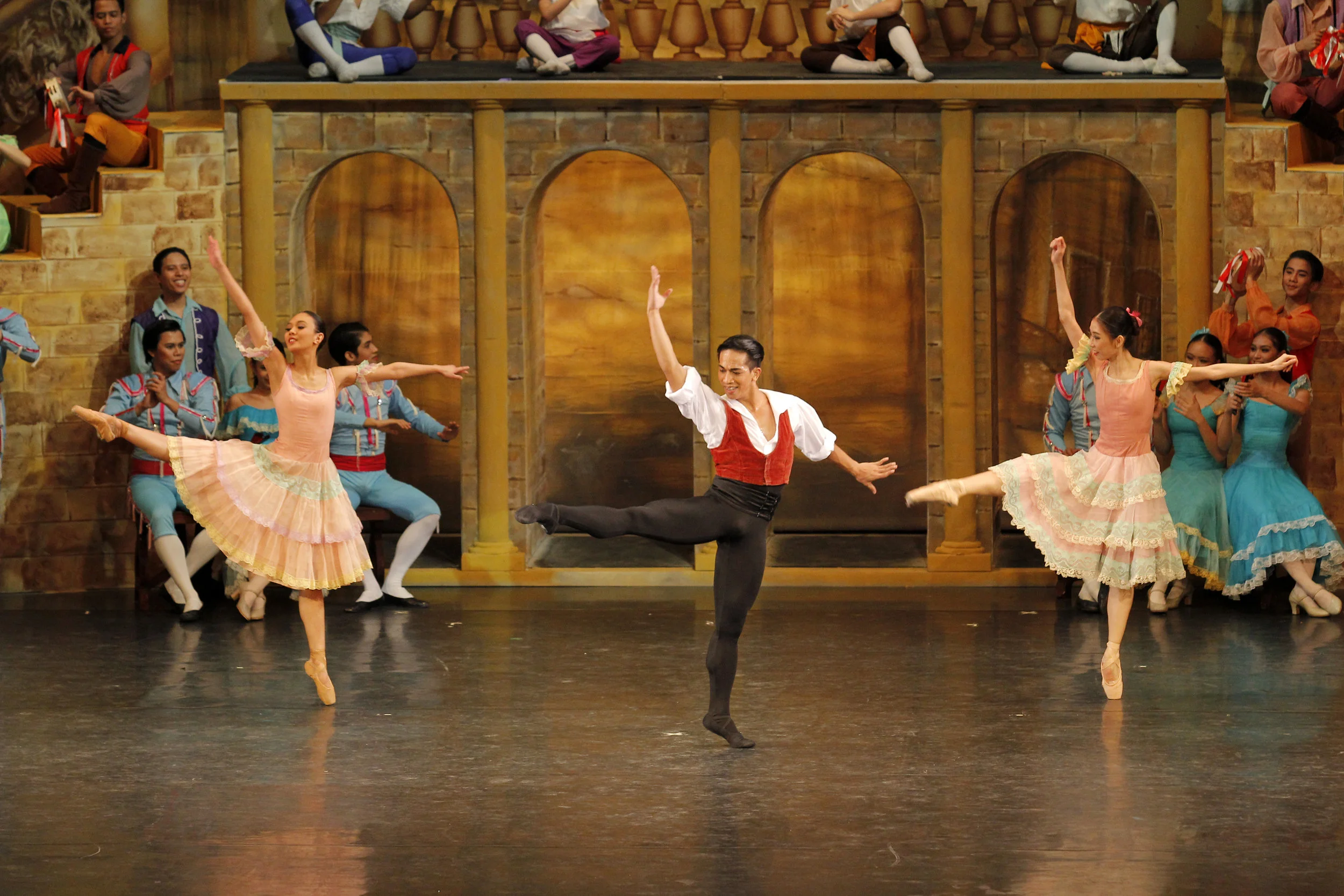Soloist Rudolph Capongcol dances his dream role of Basilio in the full-length Don Quixote which Ballet Manila staged in 2017. Photo by Kurt Alvarez