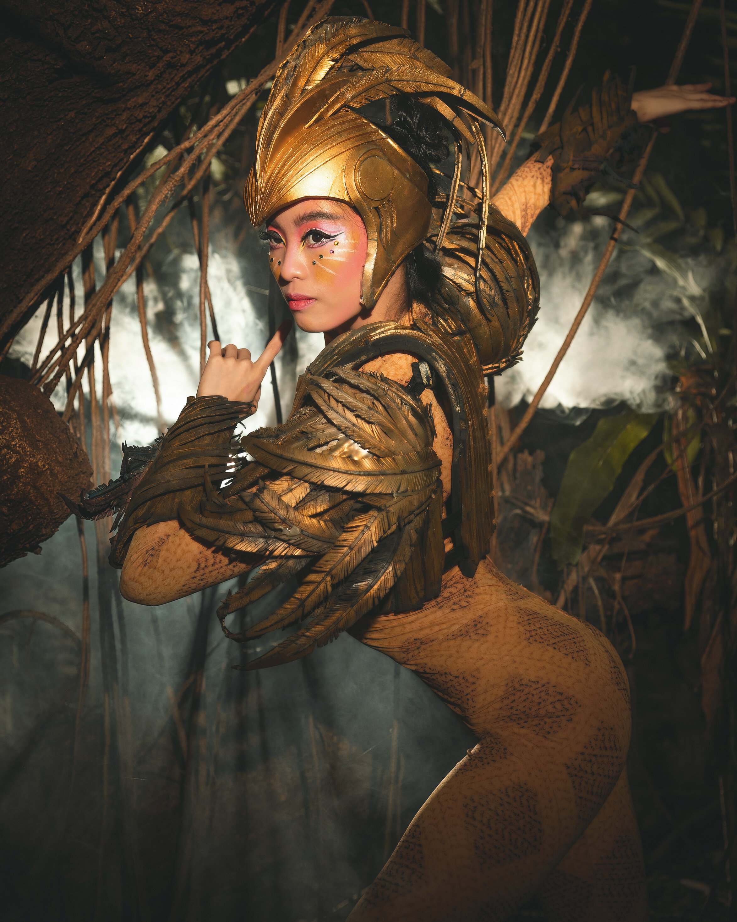  She may look vulnerable, but the Adarna (Joan Emery Sia) has the power to turn aggressors into stone. Photo courtesy of MarBi Photography and Project Art, Inc. 