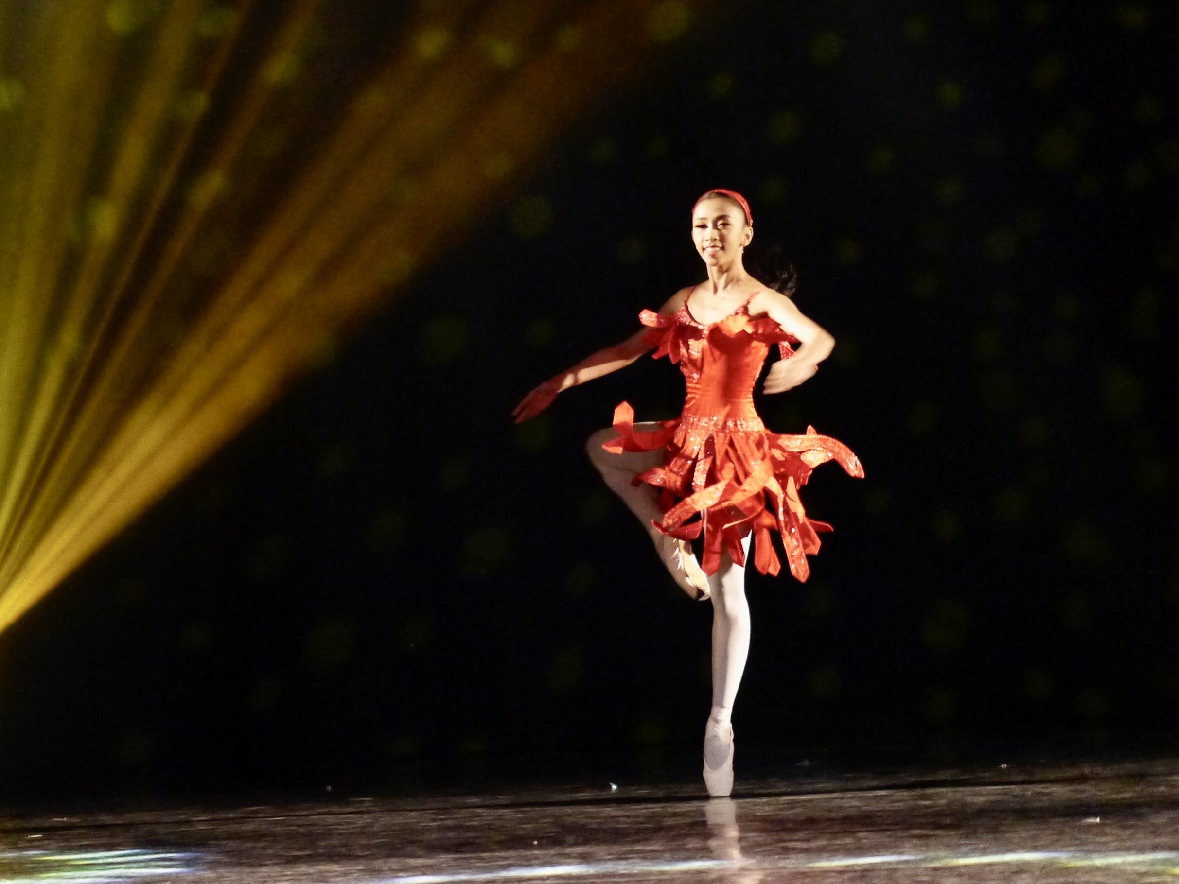    Resti Oktaviani of Indonesia performs as part of  Can’t Take My Eyes Off You , a song performed by Christian Bautista in  Ballet &amp; Ballads  (2018).  Ballet &amp; Ballads  is a signature Ballet Manila series that combines ballet and pop music, 